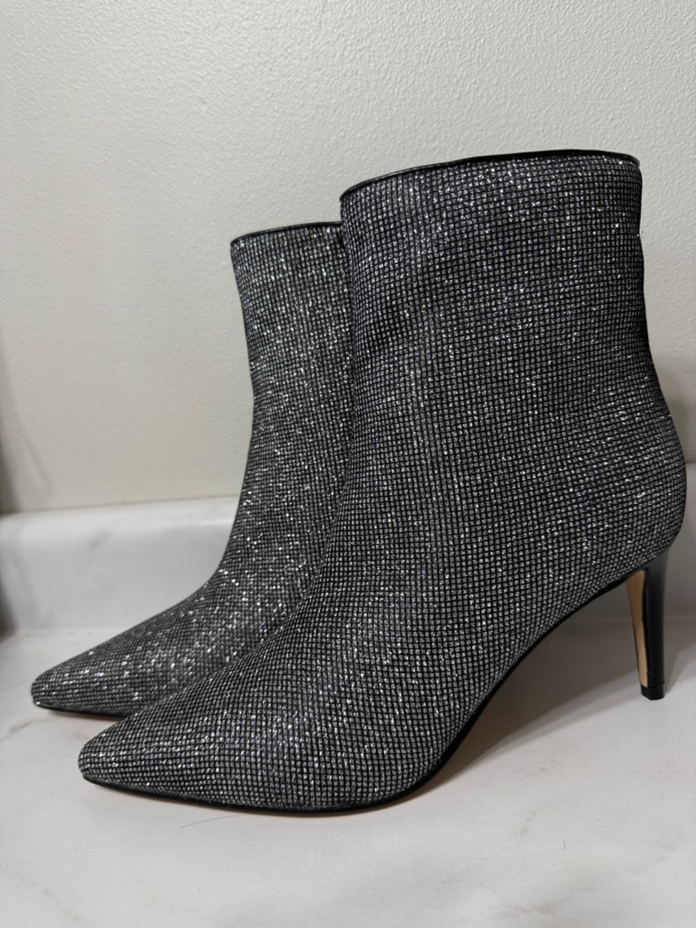 Kepord- Sparkle Pointed Toe Ankle Boots